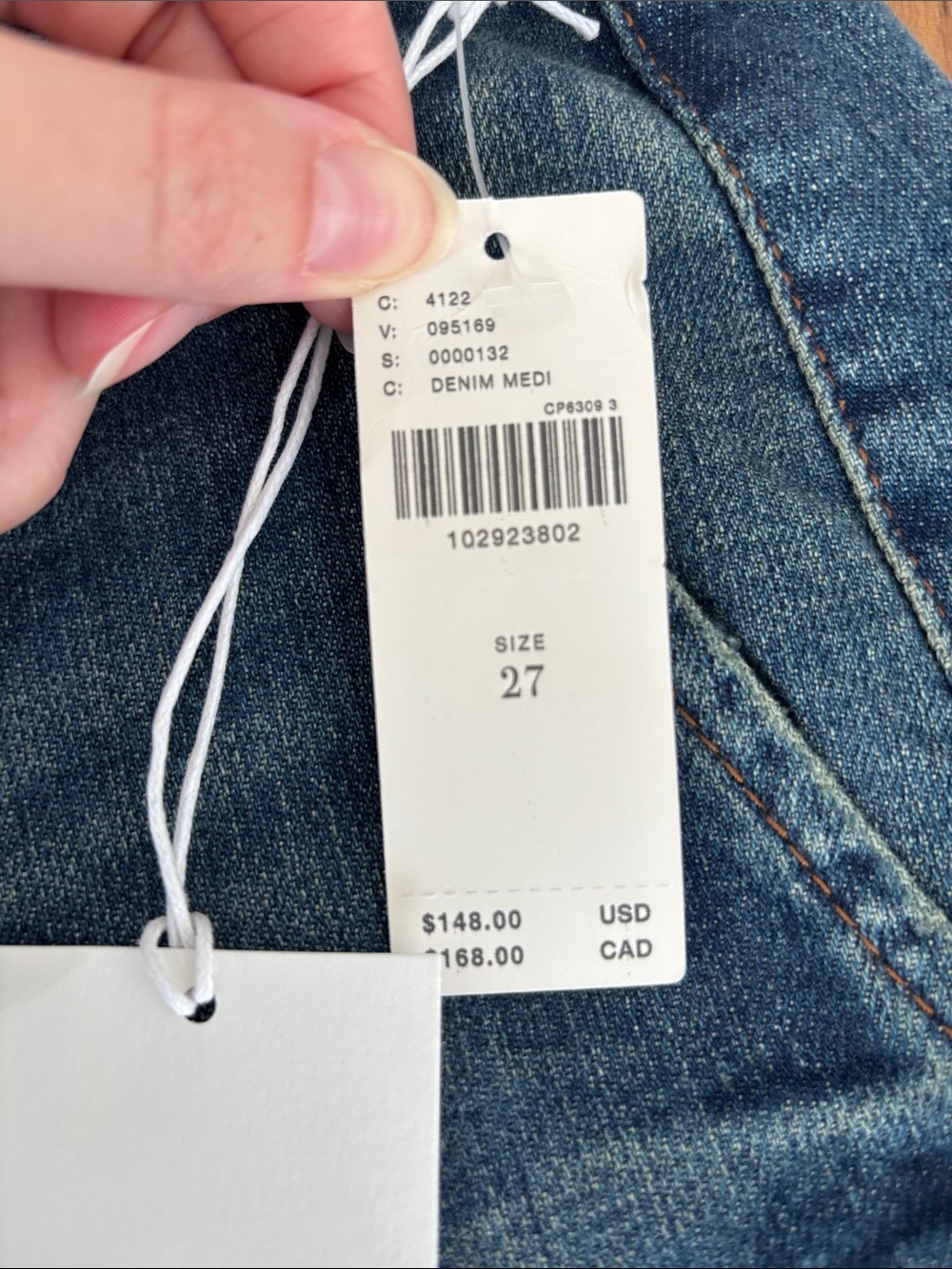Pilcro Blue Flare-Leg Jeans with Subtle Fade - Picture 6 of 6